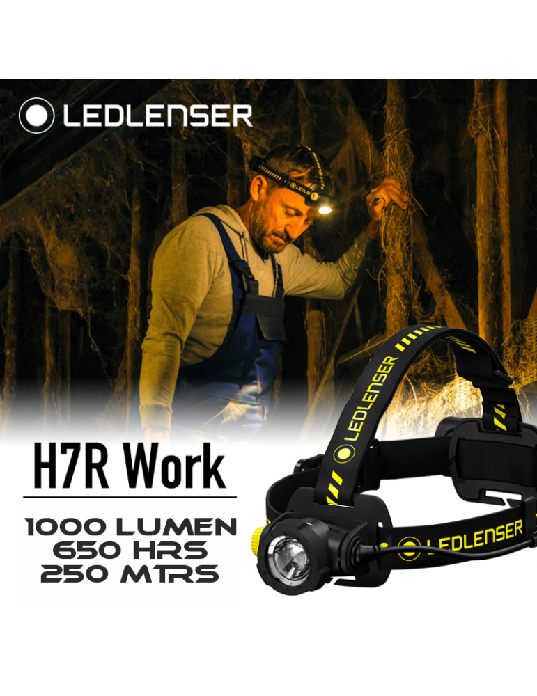 Lanterna frontal Ledlenser Trabalho H7R