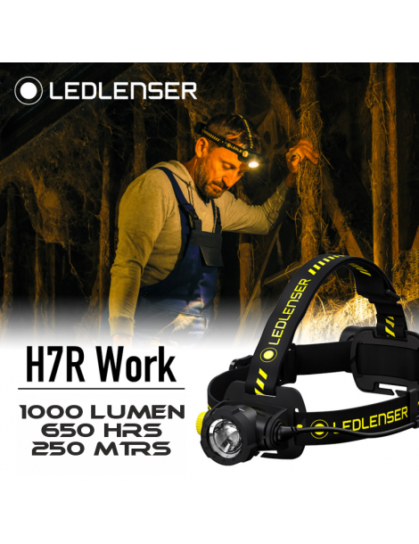 Lanterna frontal Ledlenser Trabalho H7R Lanterna frontal Ledlenser Trabalho H7R