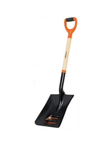 Ergonomic square shovel