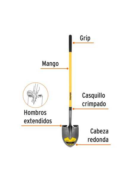 Pala redonda larga Pala redonda larga