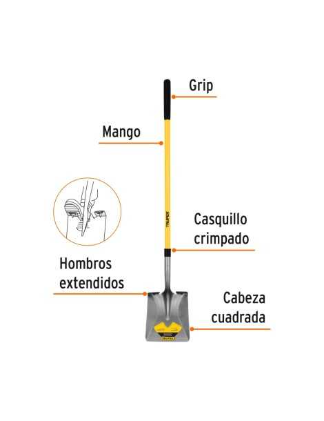 Lâmina quadrada longa TRU PRO Truper - 3 Lâmina quadrada longa TRU PRO Truper - 3