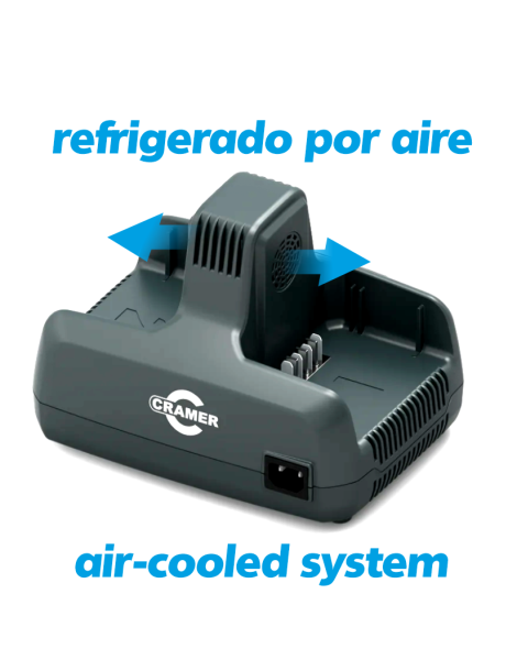 Cargador doble baterias Cramer 82V Cargador doble baterias Cramer 82V