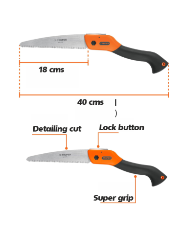 Serratura pieghevole 18 cm Truper Truper - 3