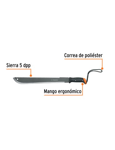 Machete de doble filo