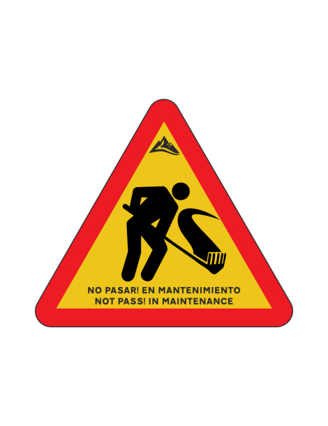 Signal de travaux routiers avec construction de sentiers de trépied MuchMoreTrails - 2